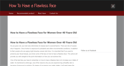Desktop Screenshot of howtohaveaflawlessface.com