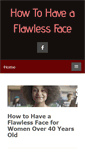Mobile Screenshot of howtohaveaflawlessface.com