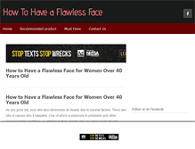 Tablet Screenshot of howtohaveaflawlessface.com